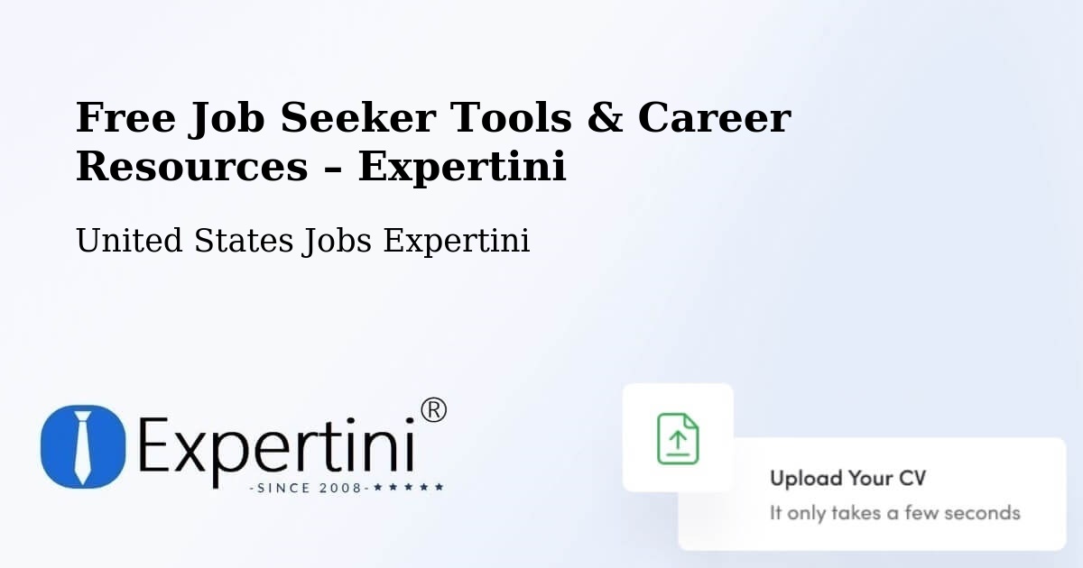 Free Job Seeker Tools & Career Resources – Toms River - Toms River, United States Jobs Expertini